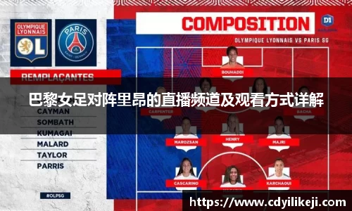 巴黎女足对阵里昂的直播频道及观看方式详解